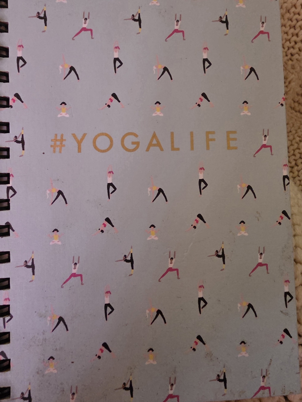 Alife Spiral Notebook - Pastel Blue with Gold Lettering